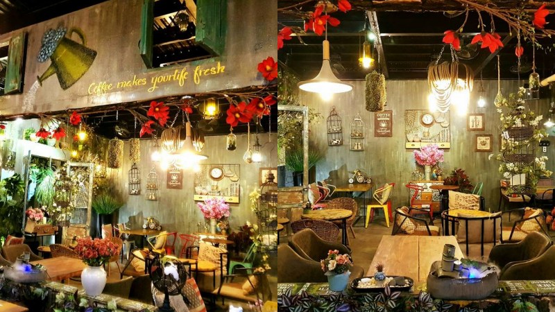 Quán cafe Jungle Cafe Nha Trang được bày trí vô cùng đẹp