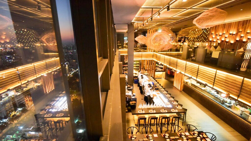 Sorae Restaurant – Lounge nằm ở tầng 24 và 25 AB Tower